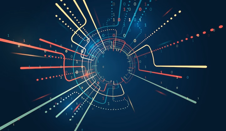 Illustration representing electronic prescription in finance sector